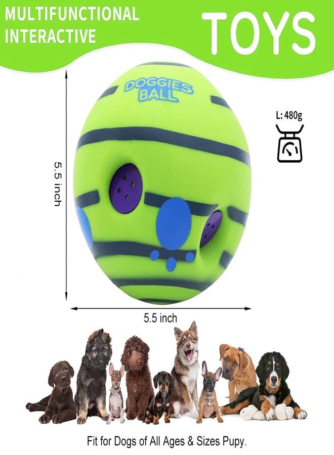KittuPet 5.5 Inch Interactive Fun Bouncing Giggle Ball, PVC Dog Molar Chew Ball Funny Pet Ball Chewing Toy Ball Toy for Dog Medium Large Pet Dog - Image 5